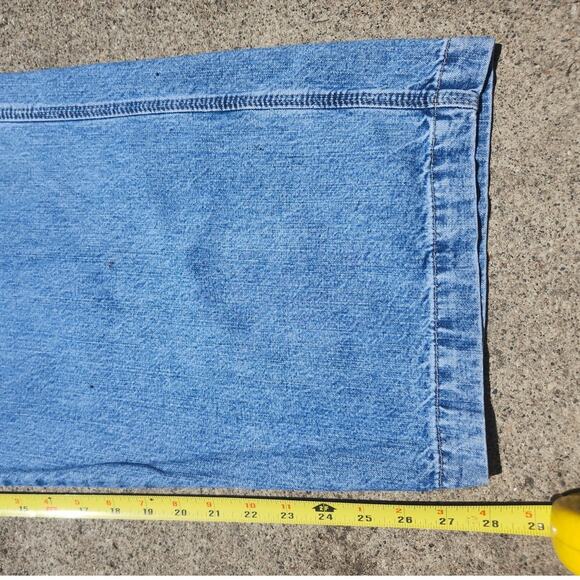 2 Levi Strauss Signature Carpenter Jeans Blue Denim Mens Size 50 Workwear - Picture 10 of 14